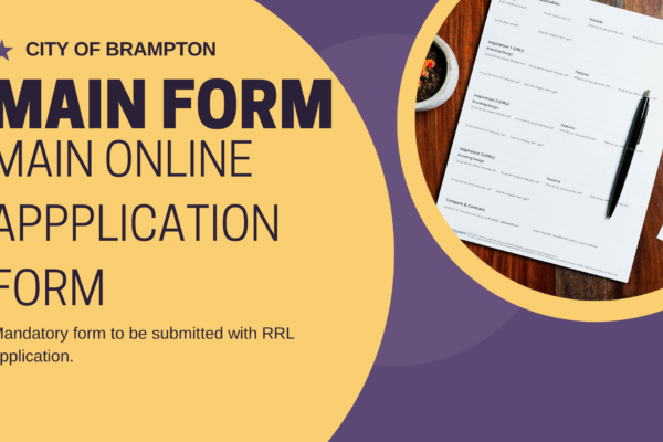 Brampton Residential Rental Licence Application form