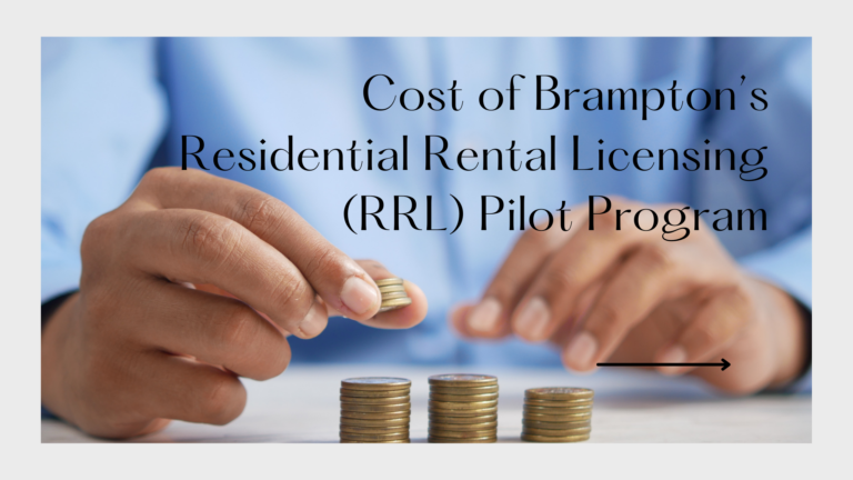 Cost of Brampton Residential Rental Licensing Pilot Program